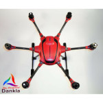 YUNEEC TYPHOON HPLUS - SKIN - CARBON ROT / RED / Wrap / Decal / Drohne