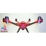 YUNEEC TYPHOON HPLUS - SKIN - CARBON ROT / RED / Wrap / Decal / Drohne