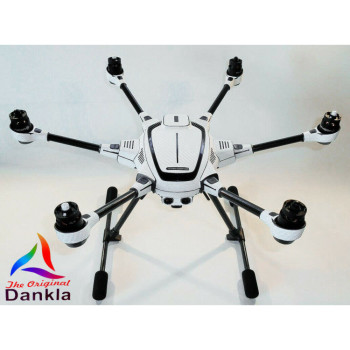 YUNEEC TYPHOON HPLUS - SKIN - CARBON WEISS / WHITE / Wrap / Decal / Drohne