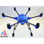 YUNEEC TYPHOON HPLUS - SKIN - CHROM BLAU / BLUE / Wrap / Decal / Drohne