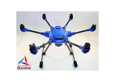 YUNEEC TYPHOON HPLUS - SKIN - CHROM BLAU / BLUE / Wrap / Decal / Drohne