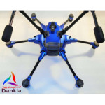 YUNEEC TYPHOON HPLUS - SKIN - CHROM BLAU / BLUE / Wrap / Decal / Drohne