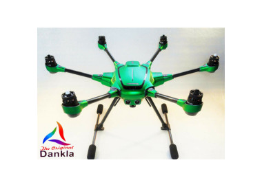 YUNEEC TYPHOON HPLUS - SKIN - CHROM GRÜN / GREEN / Wrap / Decal / Drohne