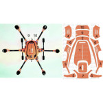 YUNEEC TYPHOON HPLUS - SKIN- METALLIC MANDARINE / TANGERINE / Wrap/Decal/Drohne