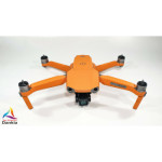 DJI MAVIC AIR 2  + RC - SKIN - CARBON ORANGE - 3-5x Batterie / Folie / Decal