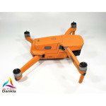 DJI MAVIC AIR 2  + RC - SKIN - CARBON ORANGE - 3-5x Batterie / Folie / Decal