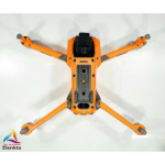 DJI MAVIC AIR 2  + RC - SKIN - CARBON ORANGE - 3-5x Batterie / Folie / Decal