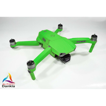 DJI MAVIC AIR 2  + RC - SKIN - CARBON GRÜN/GREEN - 3-5x Batterie / Folie / Decal