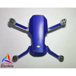 DJI MINI 2 - SKIN- ALU BLAU GEBÜRSTET/BLUE BRUSHED- Decal - Wrap -  Folie - Foil