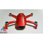 DJI MINI 2 - SKIN- ALU ROT GEBÜRSTET / RED BRUSHED- Decal - Wrap -  Folie - Foil