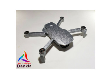 DJI MINI 2 - SKIN - HONEYCOMB SILBERGRAU /  SILVERGREY - Decal - Wrap -  Folie
