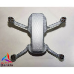 DJI MINI 2 - SKIN - HONEYCOMB SILBERGRAU /  SILVERGREY - Decal - Wrap -  Folie