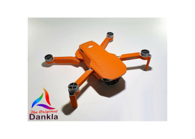 DJI MINI 2 - SKIN - CARBON ORANGE - Decal - Wrap - Folie