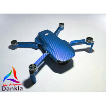 DJI MINI 2 - SKIN - CARBON BLAU / CARBON BLUE - Decal - Wrap - Folie