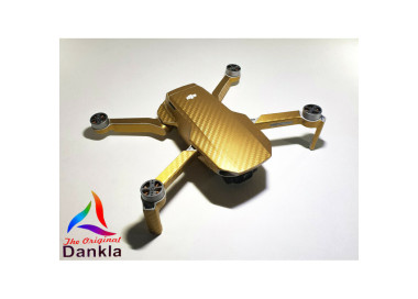 DJI MINI 2 - SKIN - CARBON GOLD - Decal - Wrap - Folie