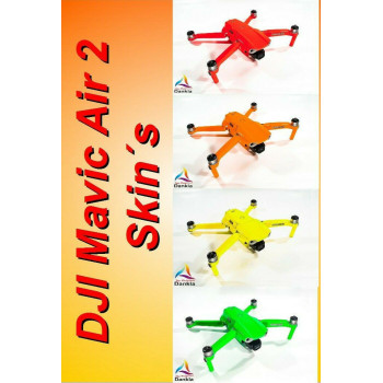 DJI MAVIC AIR 2 + RC - SKIN - 28 FARBEN/COLOURS - 3-5 Batterien - Folie / Decal