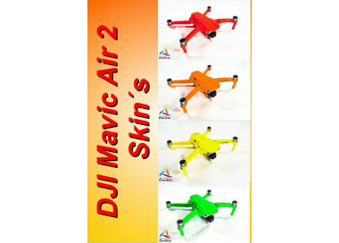 DJI MAVIC AIR 2 + RC - SKIN - 28 FARBEN/COLOURS - 3-5 Batterien - Folie / Decal