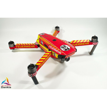 DJI MAVIC PRO/PLATINUM - SKIN - DESIGN FEUERWEHR * - 3-5 Batterien / Foil/Folie