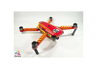 DJI MAVIC PRO/PLATINUM - SKIN - DESIGN FEUERWEHR * - 3-5 Batterien / Foil/Folie