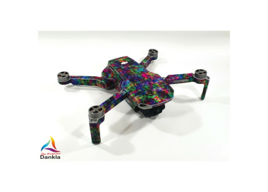 DJI MINI 2 - SKIN - DESIGN: Coloured Pixels  - Decal - Wrap -  Folie