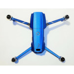 DJI MAVIC 2 PRO/ZOOM- SKIN - ALU BLAU GEBÜRSTET/ALU BLUE BRUSHED - 3-5 Batterien