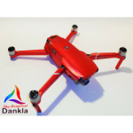DJI MAVIC 2 PRO/ZOOM- SKIN - ALU ROT GEBÜRSTET / ALU RED BRUSHED - 3-5 Batterien
