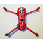 DJI MAVIC 2 PRO/ZOOM- SKIN - ALU ROT GEBÜRSTET / ALU RED BRUSHED - 3-5 Batterien