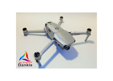 DJI MAVIC 2 PRO/ZOOM- SKIN - ALU SILBER GEB./ ALU SILVER BRUSHED - 3-5 Batterien