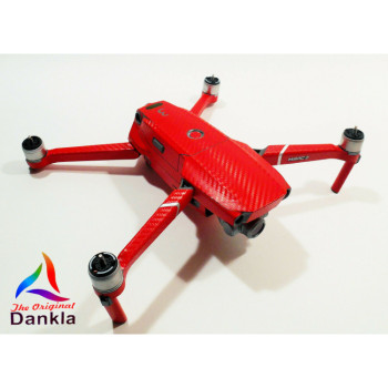 DJI MAVIC 2 PRO/ZOOM- SKIN - CARBON ROT / CARBON RED - 3-5 Batterien - Drohne