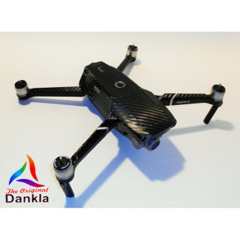 DJI MAVIC 2 PRO/ZOOM- SKIN - CARBON SCHWARZ / CARBON BLACK - 3-5 Batterien/Drone