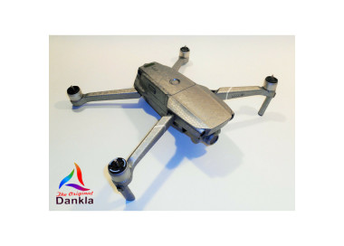 DJI MAVIC 2 PRO/ZOOM- SKIN - HONEYCOMB SILBER / HONEYCOMB SILVER - 3-5 Batterien