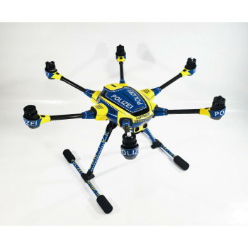 YUNEEC TYPHOON H - SKIN - POLIZEI * - Drohne - Landegestell - Decal - Wrap