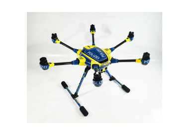 YUNEEC TYPHOON H - SKIN - POLIZEI * - Drohne - Landegestell - Decal - Wrap