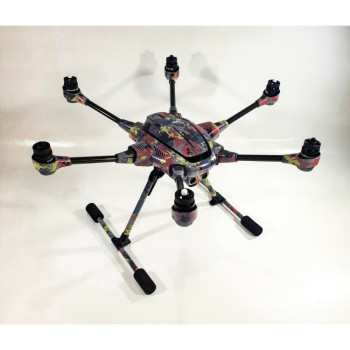 YUNEEC TYPHOON H - SKIN - FLECKTARN - Drohne - Landegestell - Decal - Wrap