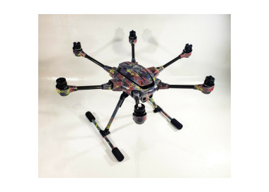 YUNEEC TYPHOON H - SKIN - FLECKTARN - Drohne - Landegestell - Decal - Wrap