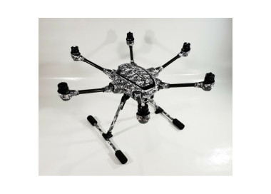 YUNEEC TYPHOON H - SKIN - DigiCamo Grau - Drohne - Landegestell - Decal - Wrap