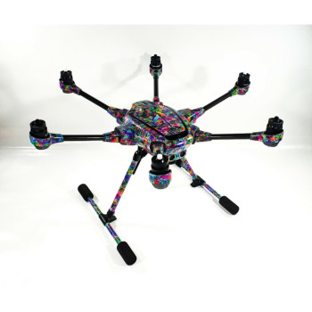 YUNEEC TYPHOON H - SKIN - Dankla Coloursplash - Drohne - Landegestell - Decal