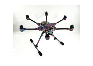 YUNEEC TYPHOON H - SKIN - Dankla Coloursplash - Drohne - Landegestell - Decal