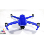 DJI MAVIC AIR 2  + RC - SKIN - ALU BLAU GEBÜRSTET - 3-5x Batterie / Folie/Decal