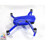 DJI MAVIC AIR 2  + RC - SKIN - ALU BLAU GEBÜRSTET - 3-5x Batterie / Folie/Decal