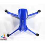 DJI MAVIC AIR 2  + RC - SKIN - ALU BLAU GEBÜRSTET - 3-5x Batterie / Folie/Decal