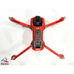 DJI MAVIC AIR 2  + RC - SKIN - ALU ROT GEBÜRSTET - 3-5x Batterie / Folie/Decal