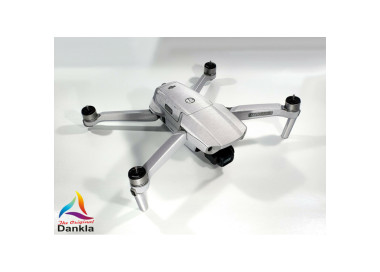DJI MAVIC AIR 2  + RC - SKIN - ALU SILBER GEBÜRSTET - 3-5x Batterie / Folie