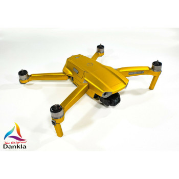 DJI MAVIC AIR 2  + RC - SKIN - CHROM GELB - 3-5x Batterie / Folie / Decal