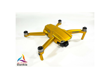 DJI MAVIC AIR 2  + RC - SKIN - CHROM GELB - 3-5x Batterie / Folie / Decal