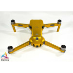 DJI MAVIC AIR 2  + RC - SKIN - CHROM GELB - 3-5x Batterie / Folie / Decal