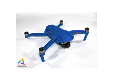 DJI MAVIC AIR 2  + RC - SKIN - CHROM BLAU - 3-5x Batterie / Folie / Decal