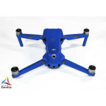DJI MAVIC AIR 2  + RC - SKIN - CHROM BLAU - 3-5x Batterie / Folie / Decal