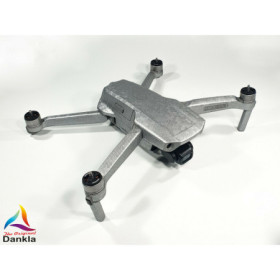 DJI MAVIC AIR 2  + RC - SKIN - HONEYCOMB SILBER - 3-5x Batterie / Folie / Decal